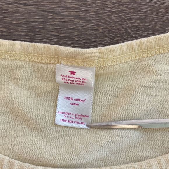 Vintage  Anvil One Size fits all George Strait Shirt in Yellow - Picture 4 of 10